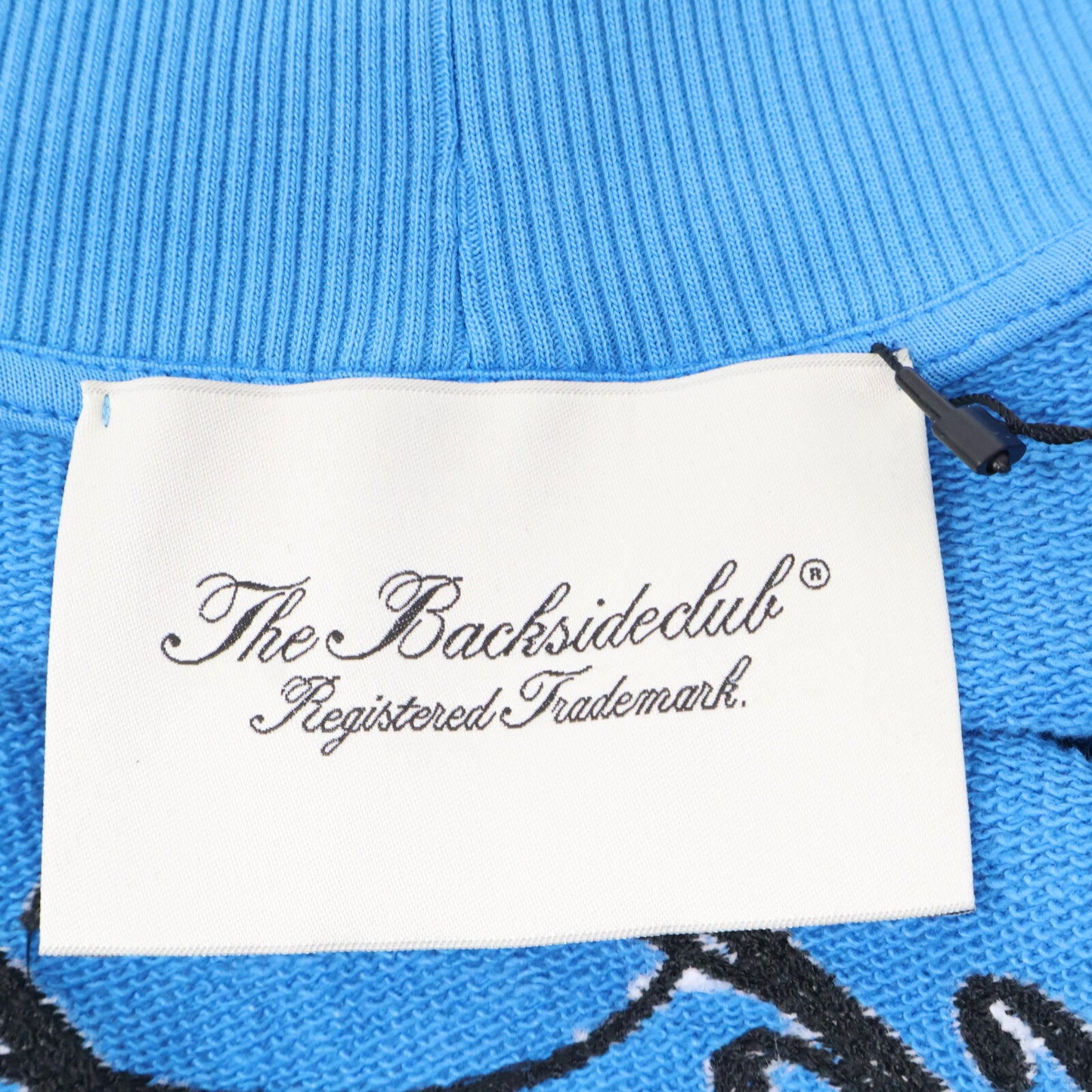 Back Side Club バックサイドクラブ ブルー スウェットカーディガン トップス M