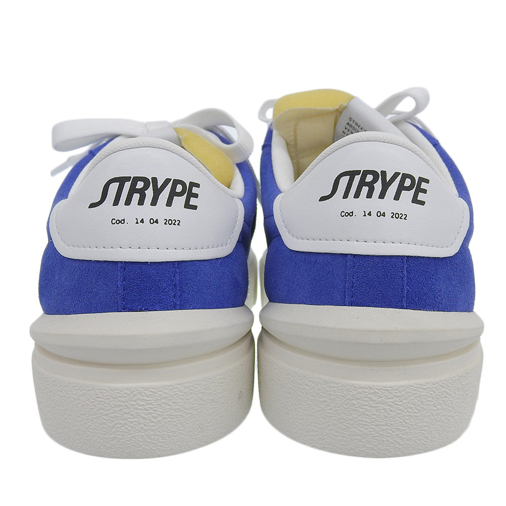 STRYPE ストライプ 新品同様 BASKET スニーカー シューズ メンズ ホワイト × ブルー 42 ST3013 シューズ 42