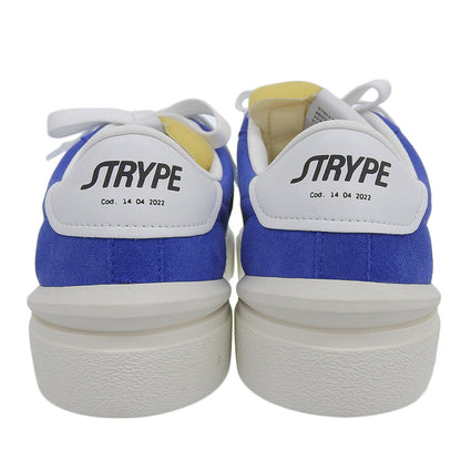 STRYPE ストライプ 新品同様 BASKET スニーカー シューズ メンズ ホワイト × ブルー 42 ST3013 シューズ 42