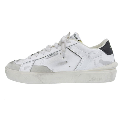 STRYPE ストライプ 新品同様 スニーカー シューズ メンズ ホワイト 42 ST6001ーNER ダメージ加工 シューズ 42