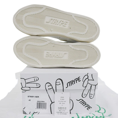 STRYPE ストライプ 新品同様 スニーカー シューズ メンズ ホワイト 41 ST6001ーNER ダメージ加工 シューズ 41