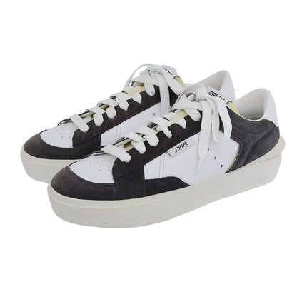 STRYPE ストライプ 新品同様 スニーカー シューズ メンズ スエード チャコールグレー × ホワイト 41 ST3011 シューズ 41