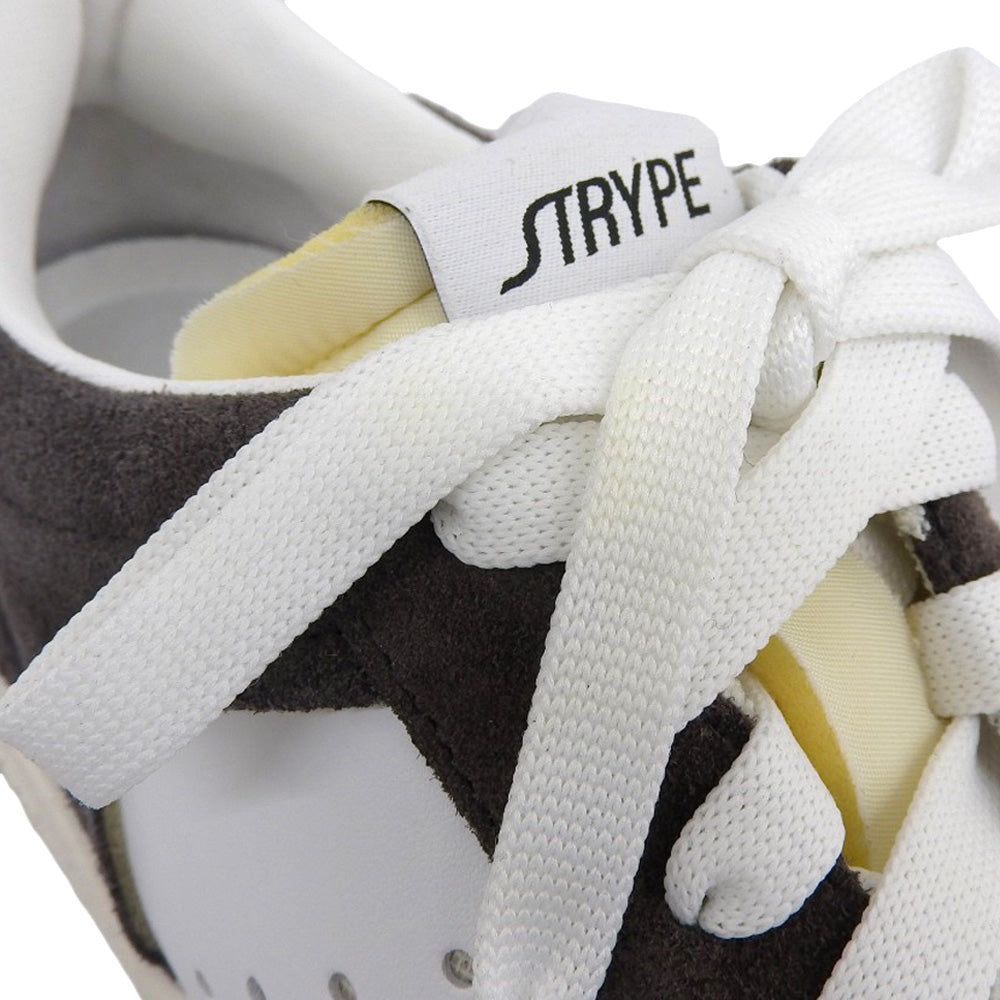 STRYPE ストライプ 新品同様 スニーカー シューズ メンズ スエード チャコールグレー × ホワイト 41 ST3011 シューズ 41