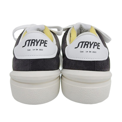 STRYPE ストライプ 新品同様 スニーカー シューズ メンズ スエード チャコールグレー × ホワイト 41 ST3011 シューズ 41