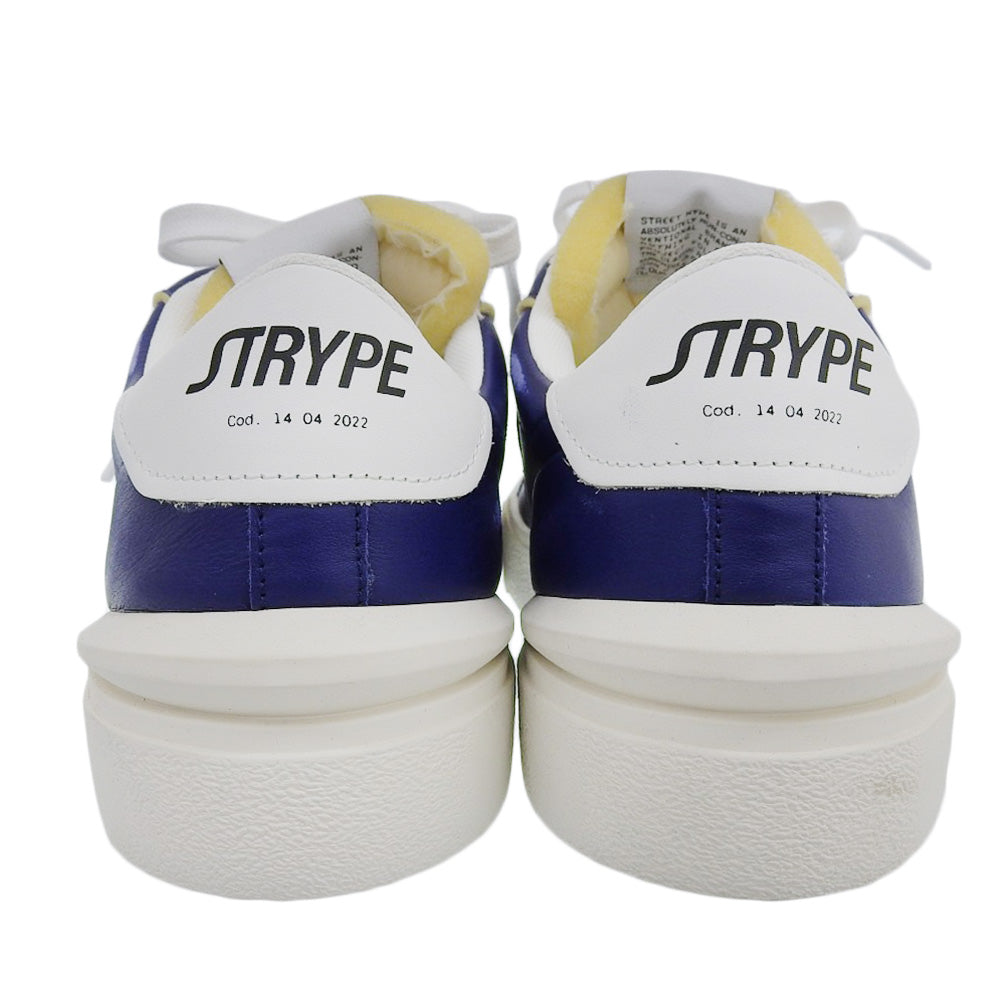 STRYPE ストライプ 新品同様 スニーカー シューズ メンズ ブルー × ホワイト 42 ST3006 ダメージ加工 シューズ 42