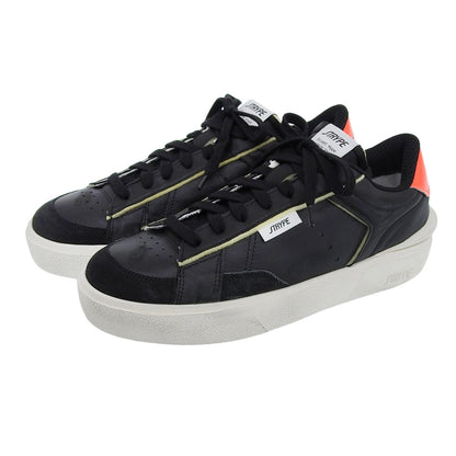 STRYPE ストライプ 新品同様 スニーカー シューズ メンズ ブラック × レッド 42 ST018ーOR ダメージ加工 シューズ 42