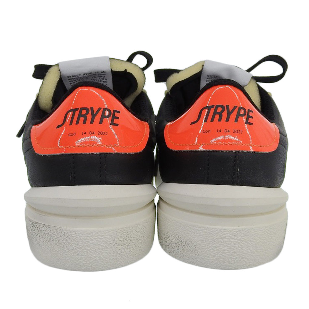 STRYPE ストライプ 新品同様 スニーカー シューズ メンズ ブラック × レッド 41 ST018ーOR ダメージ加工 シューズ 41