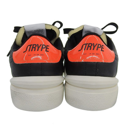 STRYPE ストライプ 新品同様 スニーカー シューズ メンズ ブラック × レッド 41 ST018ーOR ダメージ加工 シューズ 41