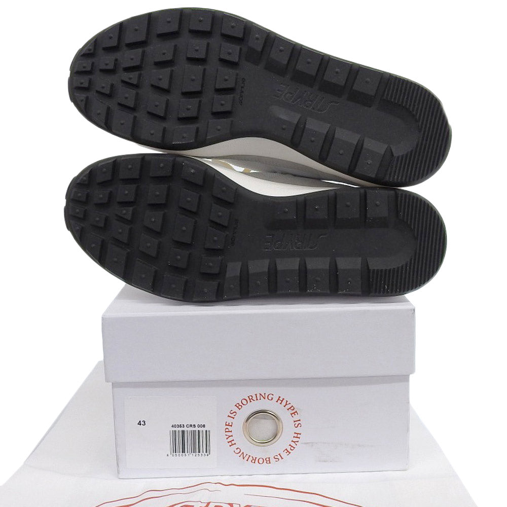 STRYPE ストライプ 新品同様 スニーカー シューズ メンズ ホワイト×グレー 43 40353-CRS-006 シューズ 43