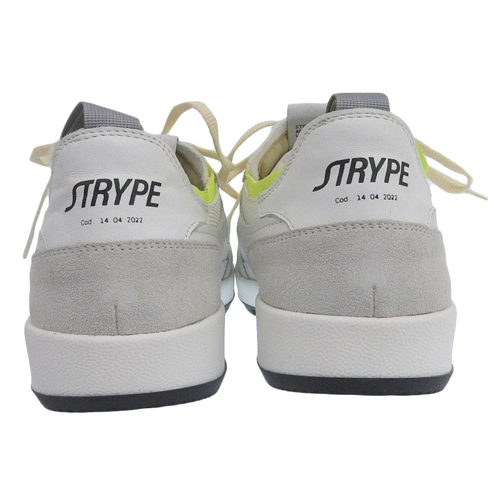 STRYPE ストライプ 新品同様 スニーカー シューズ メンズ ホワイト×グレー 43 40353-CRS-006 シューズ 43