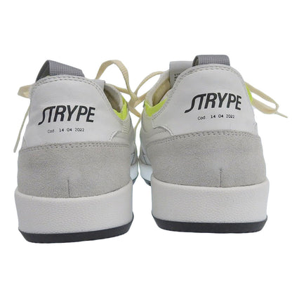 STRYPE ストライプ 新品同様 スニーカー シューズ メンズ ホワイト×グレー 43 40353-CRS-006 シューズ 43
