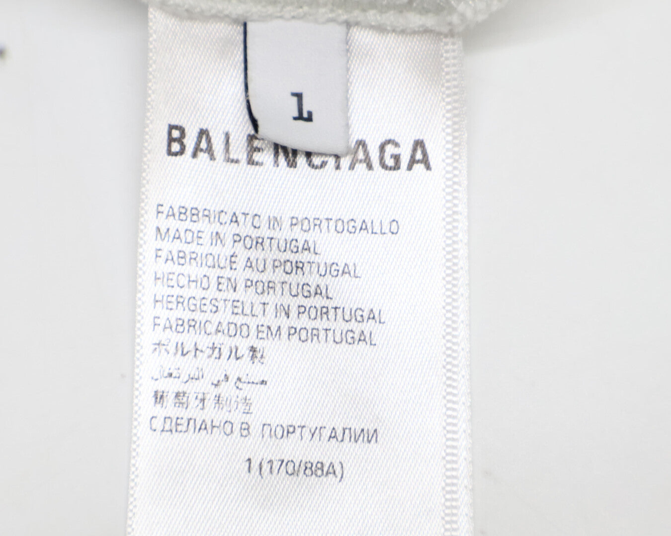 BALENCIAGA バレンシアガ 【美品/国内正規/22年製】739028 ダメージ加工 半袖Tシャツ/ トップス L