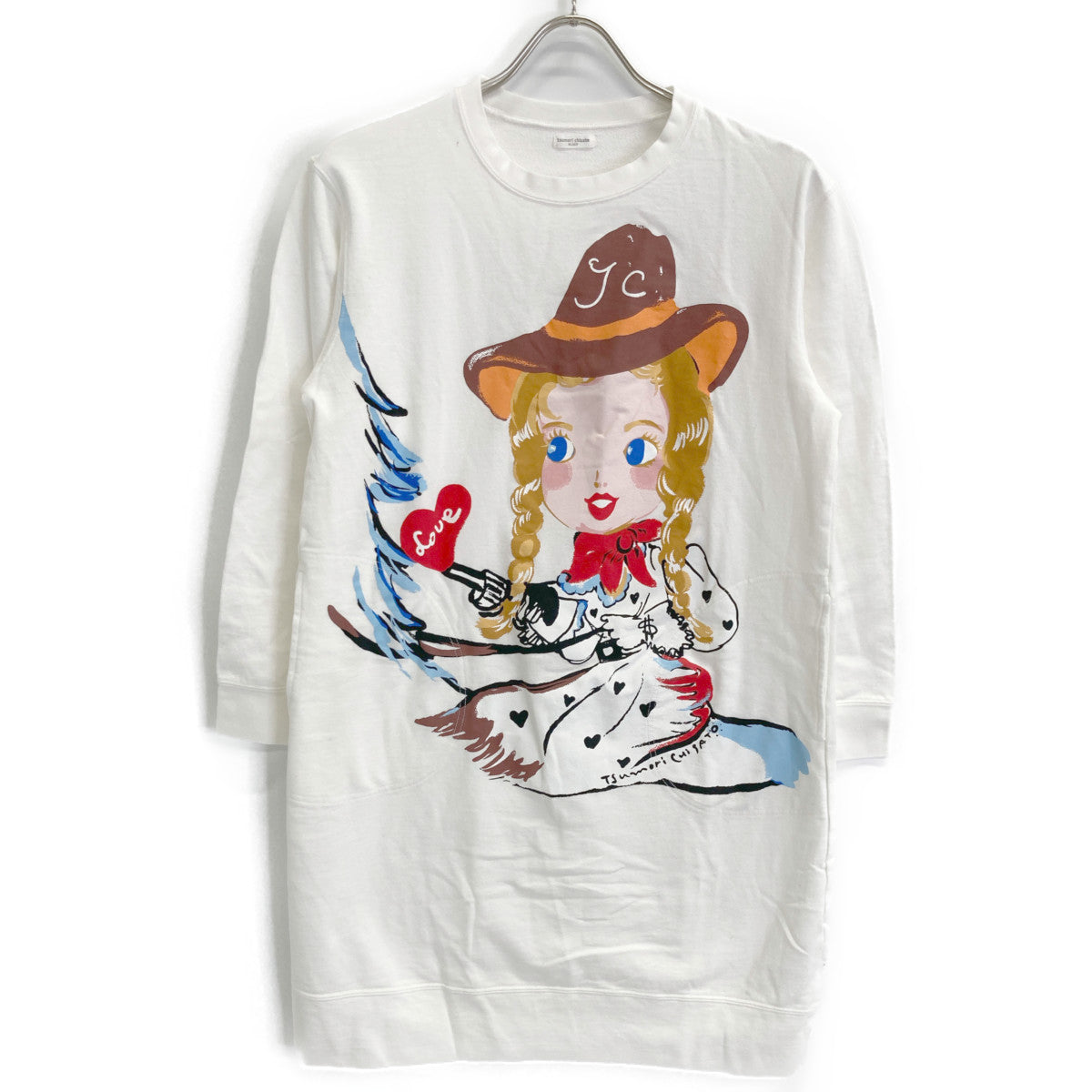 TSUMORI CHISATO ツモリチサト ホワイト UNX541 ワコール製 ルームウェア ウェスタンカウガール トップス M