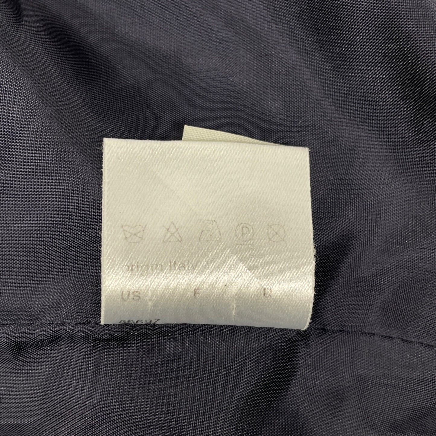 AKRIS アクリス ネイビー シルク フラワー ノーカラージャケット ジャケット 42