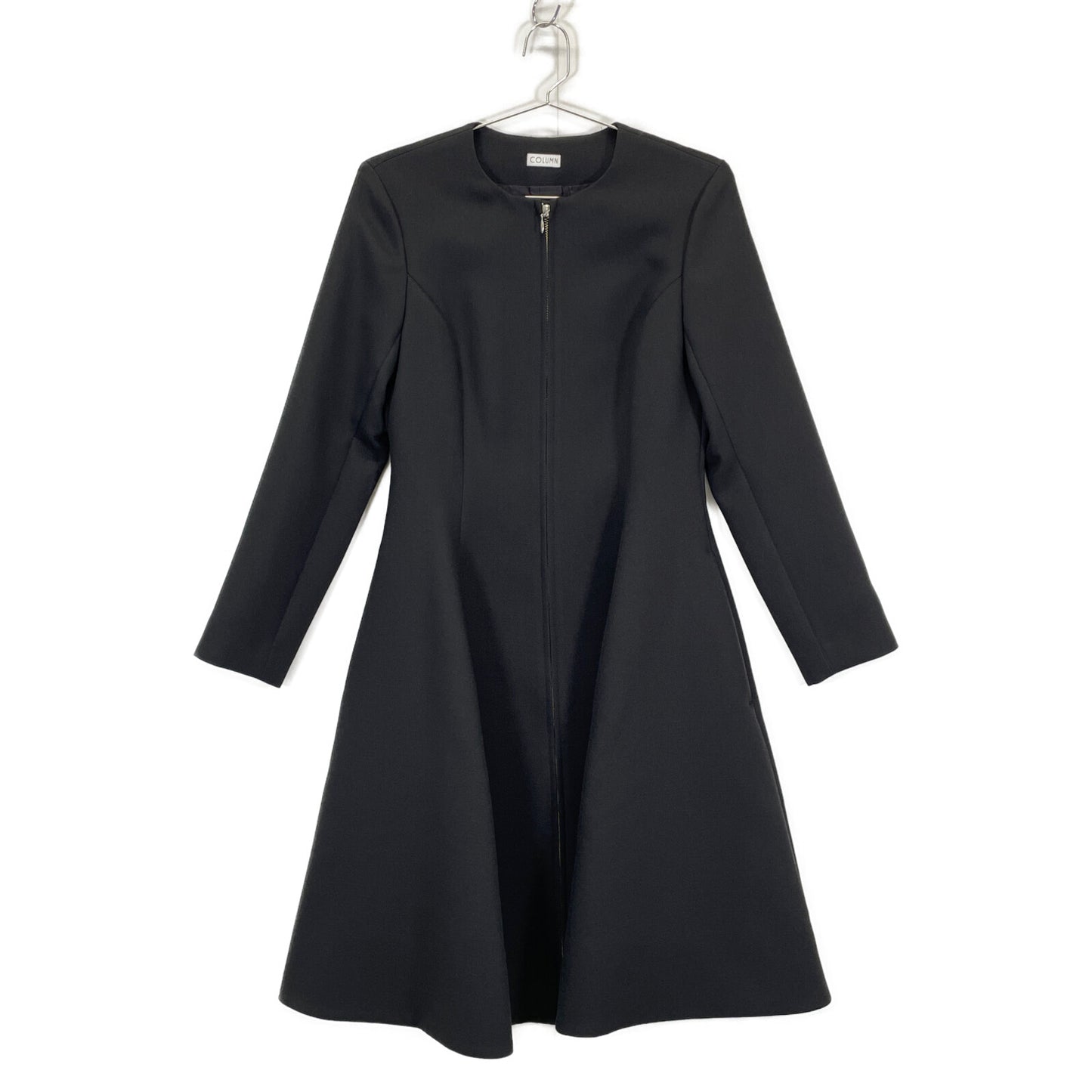 COLUMN コラム 22AW ﾌﾞﾗｯｸ 22-140-11-080008 ﾌﾛﾝﾄｼﾞｯﾌﾟ ﾄﾞﾚｽｺｰﾄ コート 36