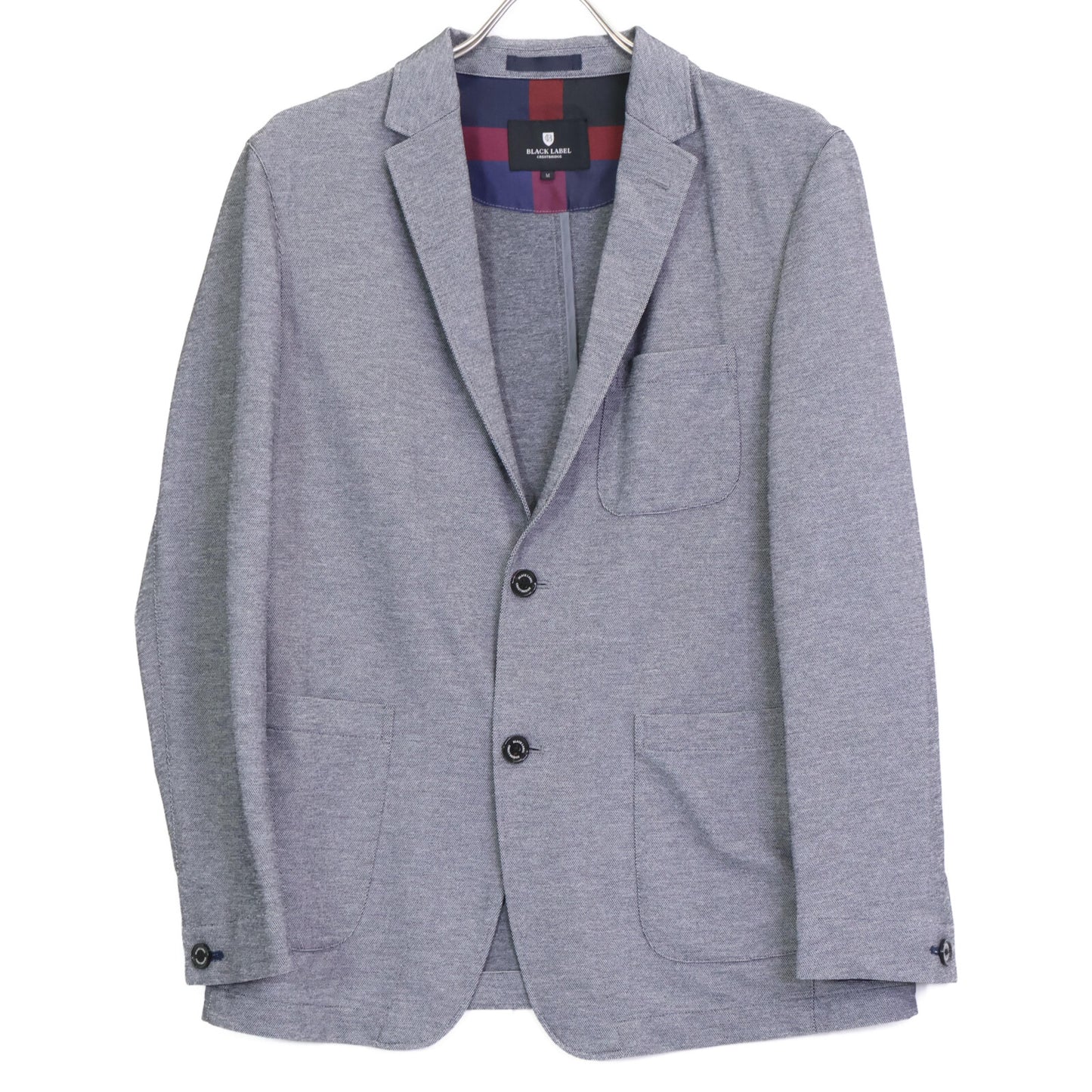 BLACK LABEL CRESTBRIDGE ブラックレーベルクレストブリッジ グレー 51E02-801-06 ストレッチ テーラードジャケット ジャケット M
