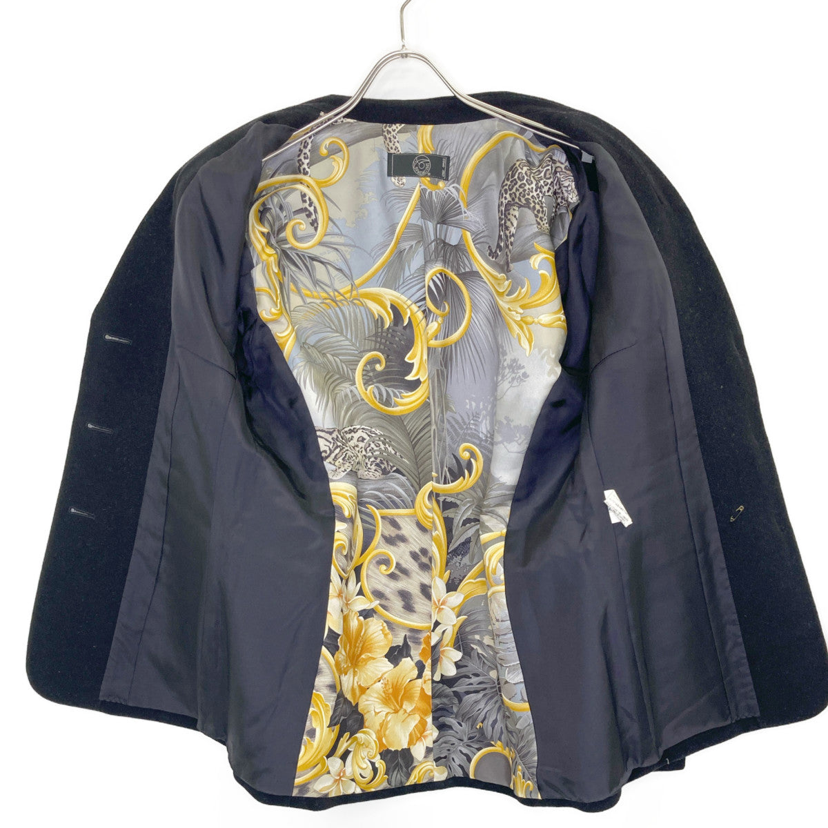 SPADACINI スパダチーニ オリラグ ウール カシゴラ 裏地プリント 3Bジャケット ジャケット 44