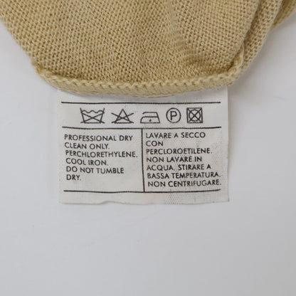 Salvatore Ferragamo サルヴァトーレフェラガモ ﾍﾞｰｼﾞｭ ｳｰﾙ ｶﾞﾝﾁｰﾆ ｸｰﾙﾈｯｸﾆｯﾄ トップス M