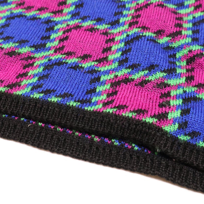 Yves Saint-Laurent イヴサンローラン チェック ニット ワンピース M