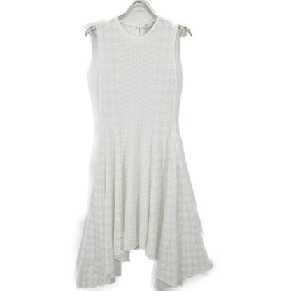 Christian Dior クリスチャンディオール ホワイト 千鳥柄 ノースリーブ ワンピース 4A24611AM533 ワンピース USA6