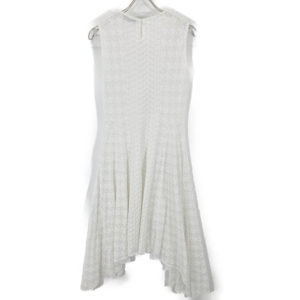 Christian Dior クリスチャンディオール ホワイト 千鳥柄 ノースリーブ ワンピース 4A24611AM533 ワンピース USA6