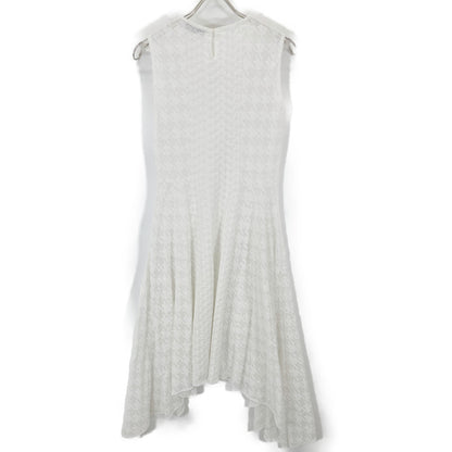 Christian Dior クリスチャンディオール ホワイト 千鳥柄 ノースリーブ ワンピース 4A24611AM533 ワンピース USA6