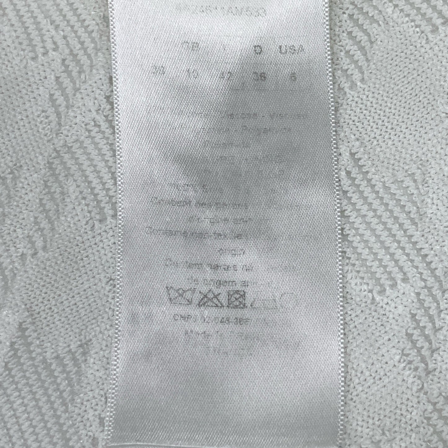 Christian Dior クリスチャンディオール ホワイト 千鳥柄 ノースリーブ ワンピース 4A24611AM533 ワンピース USA6