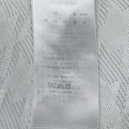 Christian Dior クリスチャンディオール ホワイト 千鳥柄 ノースリーブ ワンピース 4A24611AM533 ワンピース USA6