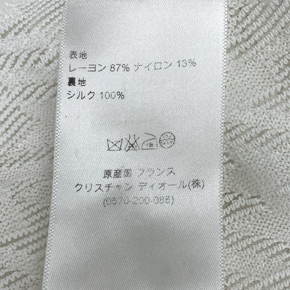 Christian Dior クリスチャンディオール ホワイト 千鳥柄 ノースリーブ ワンピース 4A24611AM533 ワンピース USA6