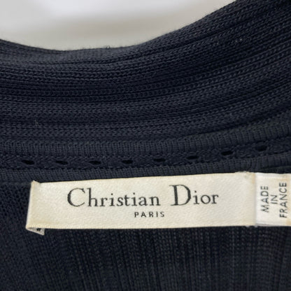 Christian Dior クリスチャンディオール 【国内正規】0H24911AM543 シルク フリル ニット オーバーオール オールインワン F36