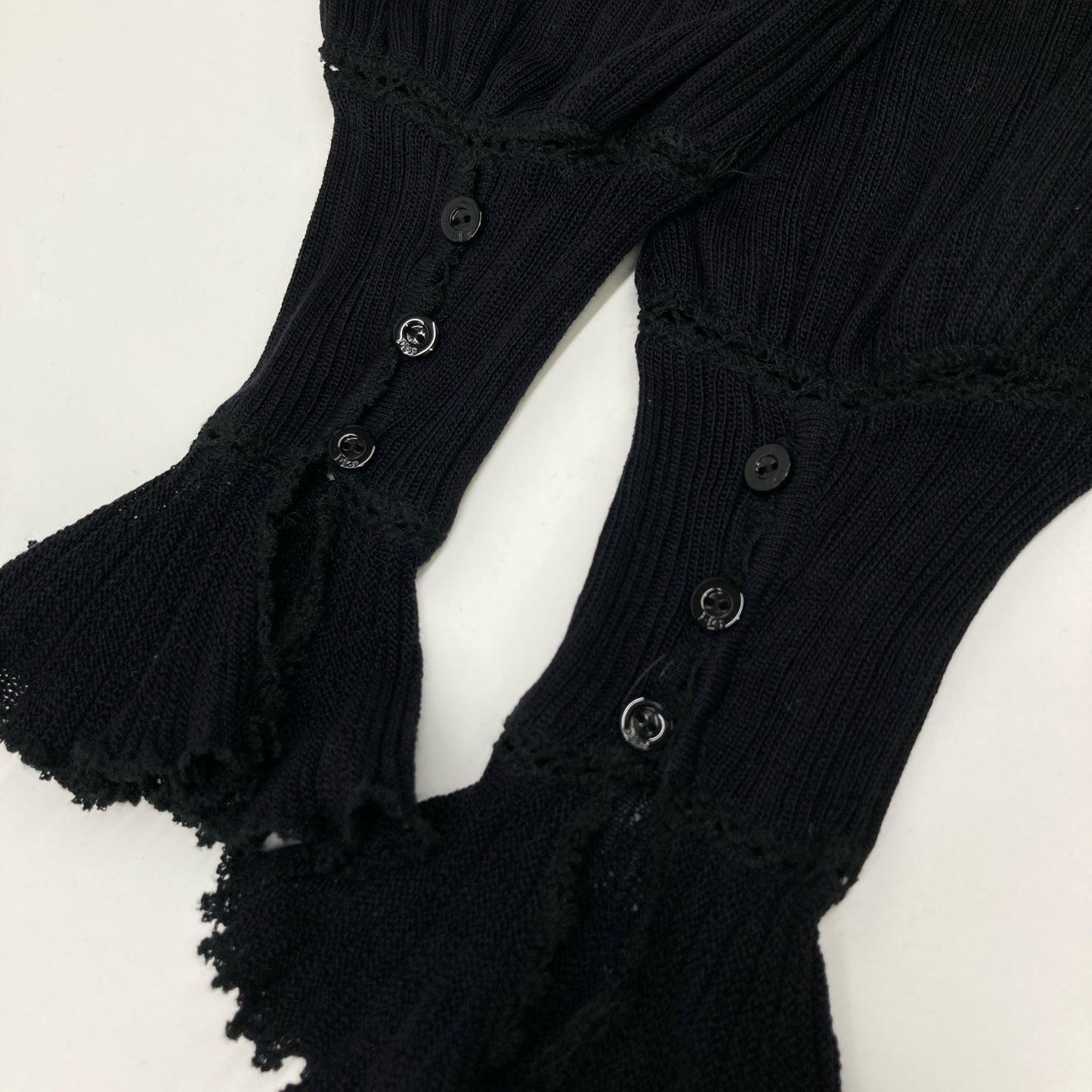 Christian Dior クリスチャンディオール 【国内正規】0H24911AM543 シルク フリル ニット オーバーオール オールインワン F36