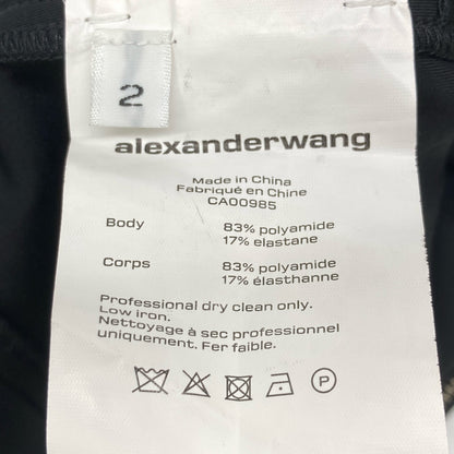ALEXANDER WANG アレキサンダーワン 【美品】ボンディング ストレッチ ロングジャケット/パンツ スーツ セットアップ 2