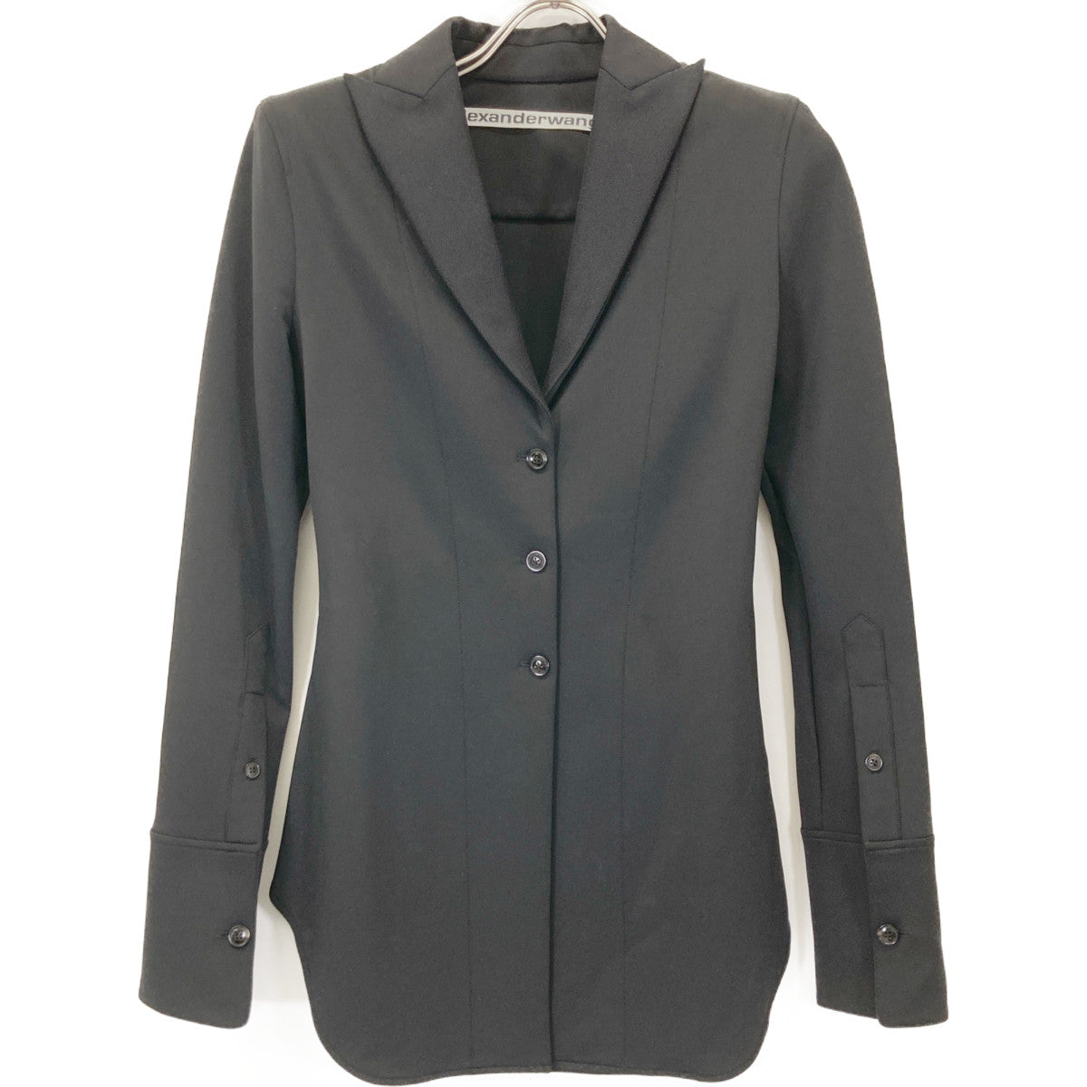 ALEXANDER WANG アレキサンダーワン 【美品】ボンディング ストレッチ ロングジャケット/パンツ スーツ セットアップ 2