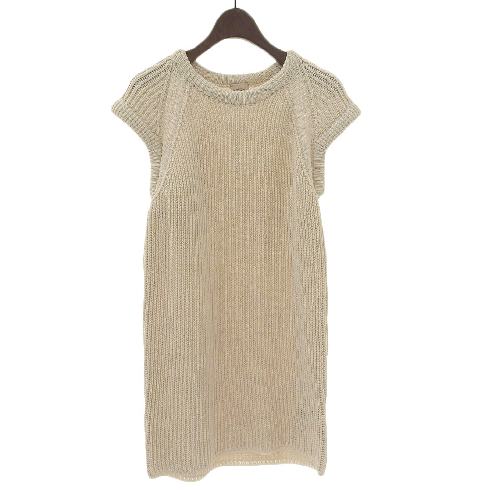 TOD'S トッズ 美品 コットン ニット ベスト レディース アイボリー XS 23年 X8WC1488070 VWA ベスト XS