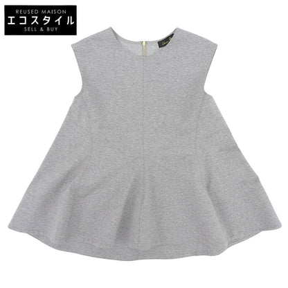 DRAWER ドゥロワー 美品 バックジップノースリーブブラウス トップス レディース グレー 1 M.SUMMER2 トップス 1