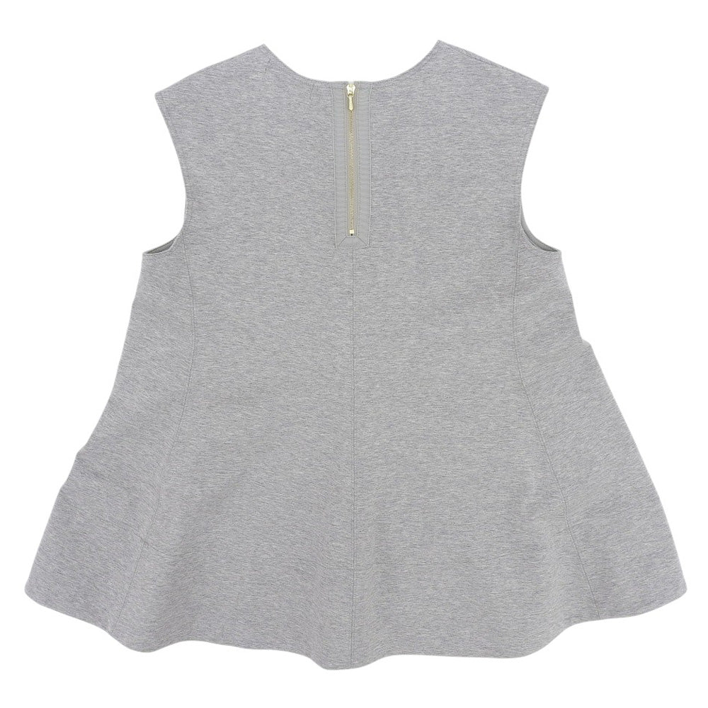DRAWER ドゥロワー 美品 バックジップノースリーブブラウス トップス レディース グレー 1 M.SUMMER2 トップス 1