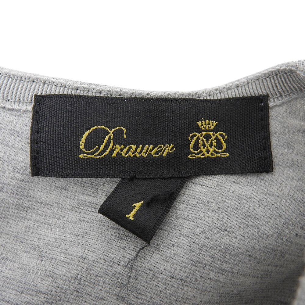 DRAWER ドゥロワー 美品 バックジップノースリーブブラウス トップス レディース グレー 1 M.SUMMER2 トップス 1
