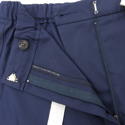 S MaxMara エスマックスマーラ 美品 コットン ポプリン パンツ ボトムス レディース ネイビー 34 24191310236 23年 ボトムス 34