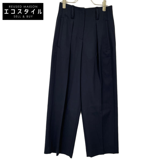 BRUNELLO CUCINELLI ブルネロクチネリ ﾈｲﾋﾞｰ 23年 MP097P8239 ﾓﾆｰﾚ装飾 1P ﾃｰﾊﾟｰﾄﾞ ﾊﾟﾝﾂ ボトムス 36