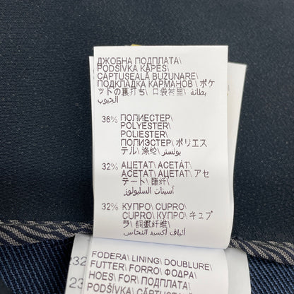 BRUNELLO CUCINELLI ブルネロクチネリ ﾈｲﾋﾞｰ 23年 MP097P8239 ﾓﾆｰﾚ装飾 1P ﾃｰﾊﾟｰﾄﾞ ﾊﾟﾝﾂ ボトムス 36