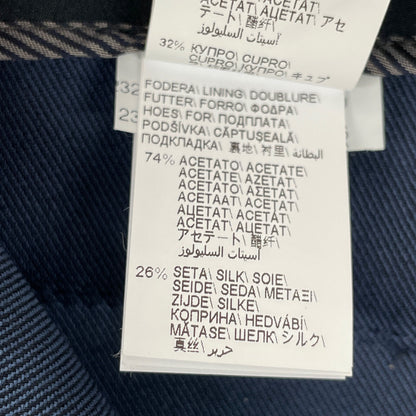 BRUNELLO CUCINELLI ブルネロクチネリ ﾈｲﾋﾞｰ 23年 MP097P8239 ﾓﾆｰﾚ装飾 1P ﾃｰﾊﾟｰﾄﾞ ﾊﾟﾝﾂ ボトムス 36