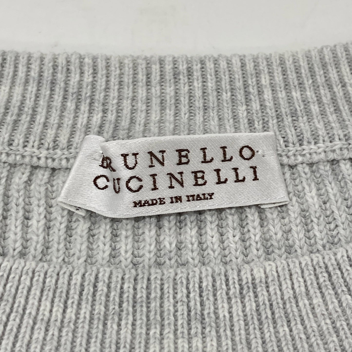 BRUNELLO CUCINELLI ブルネロクチネリ グレー 21年 MI9197700JAP フロントZIP ニット トップス トップス S