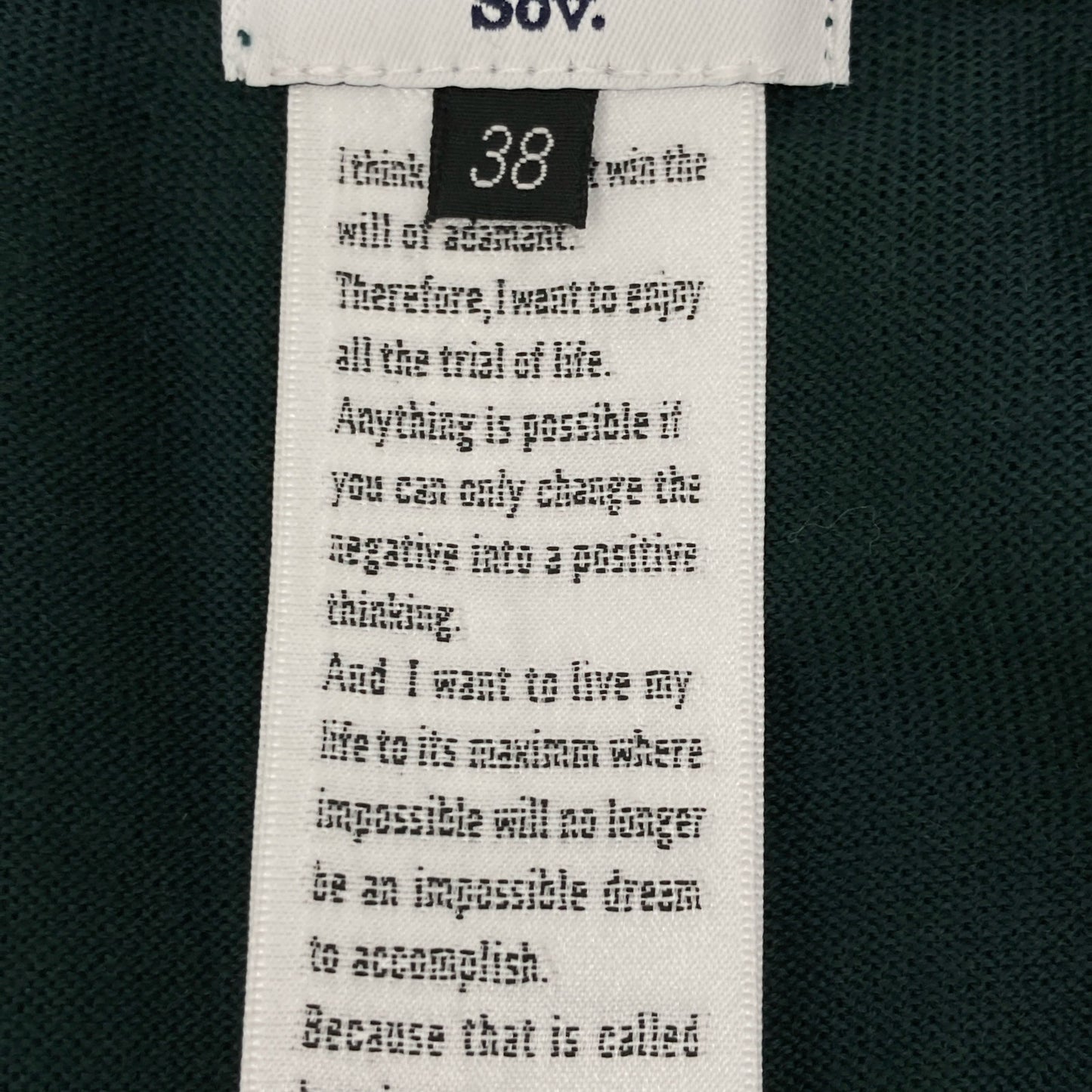 SOV. ソブ ダブルスタンダード 23年製 ｸﾞﾘｰﾝ ﾒﾘﾉｳｰﾙﾆｯﾄｶｰﾃﾞｨｶﾞﾝ トップス 38