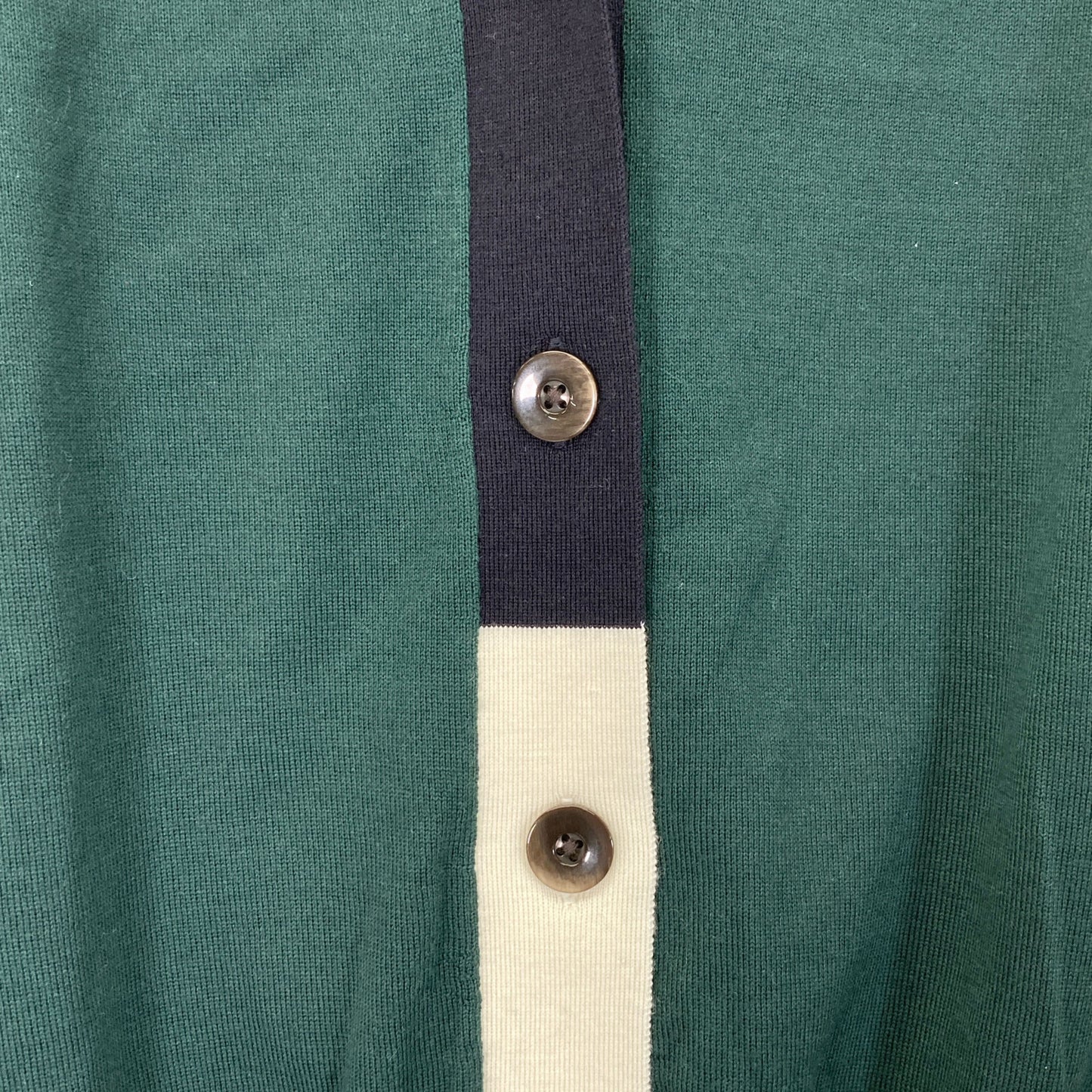 SOV. ソブ ダブルスタンダード 23年製 ｸﾞﾘｰﾝ ﾒﾘﾉｳｰﾙﾆｯﾄｶｰﾃﾞｨｶﾞﾝ トップス 38