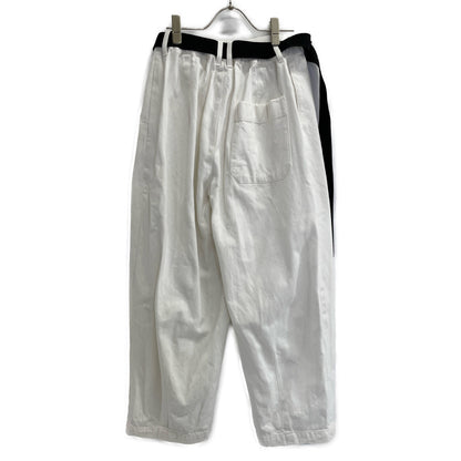 DOUBLE STANDARD CLOTHING ダブルスタンダードクロージング 24年製 ホワイト バレルシルエットスラブデニム パンツ ボトムス 表記なし