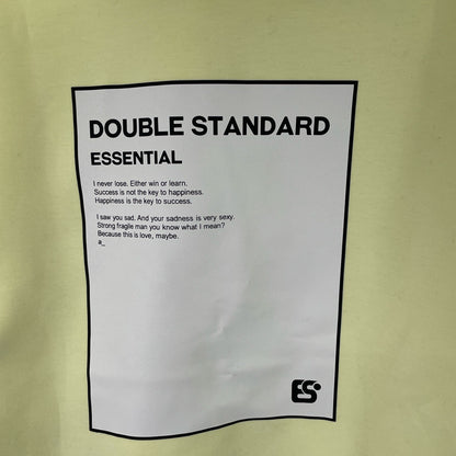 DOUBLE STANDARD CLOTHING ダブルスタンダードクロージング 【ESSENTIAL】25年製 イエロー バックプリント ダンボールパーカー トップス F