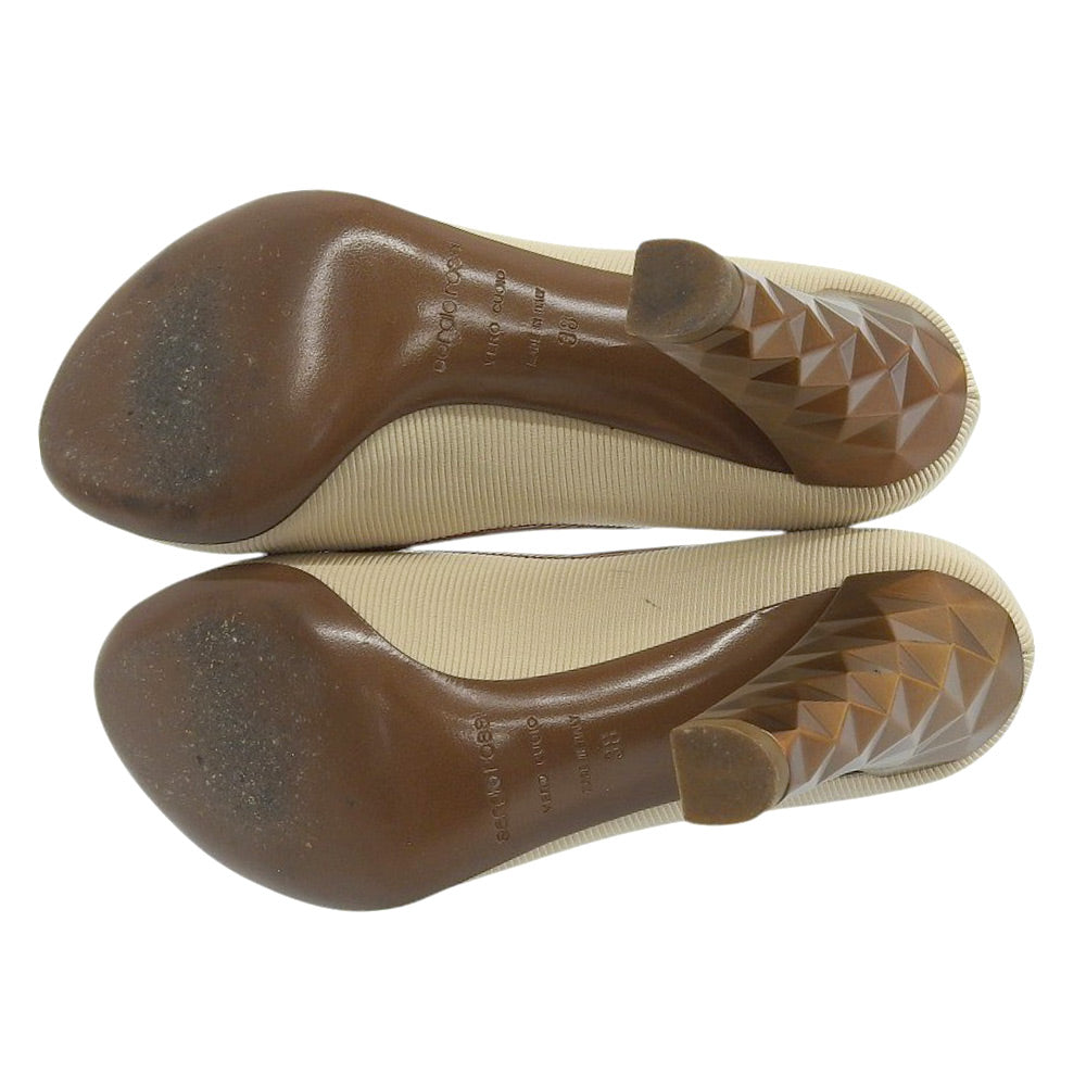 Sergio Rossi セルジオロッシ ハイヒール パンプス レディース ベージュ 38 シューズ 38