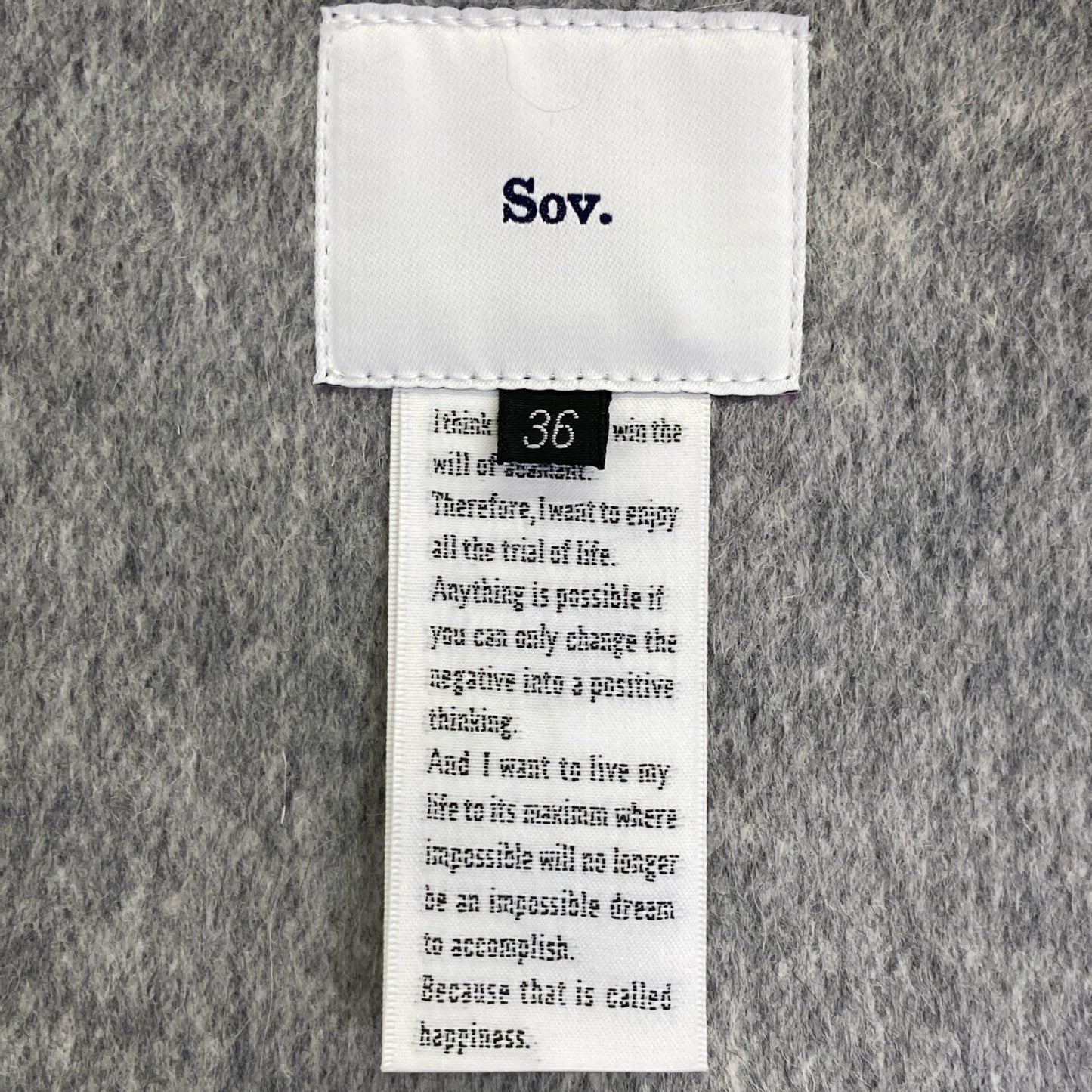 SOV. ソブ ダブルスタンダード 【美品】0305-410-233 ホワイトラクーン ファー ベスト 36