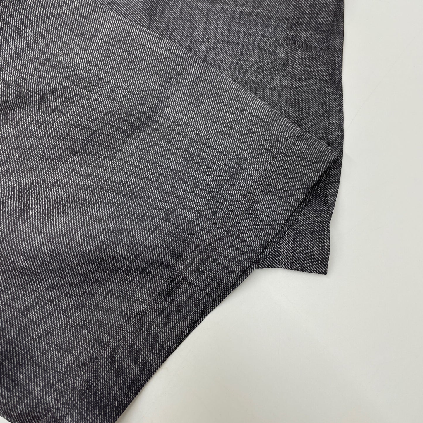 SOV. ソブ ダブルスタンダード 25年製 ｸﾞﾚｰ ｻﾃﾝﾃﾞﾆﾑﾌﾟﾘﾝﾄｸﾛｯﾌﾟﾄﾞｼｬﾂ トップス 36