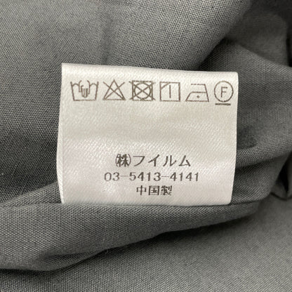 SOV. ソブ ダブルスタンダード 25年製 ｸﾞﾚｰ ｻﾃﾝﾃﾞﾆﾑﾌﾟﾘﾝﾄｷﾞｬｻﾞｰｽｶｰﾄ スカート 36